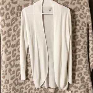 White cardigan